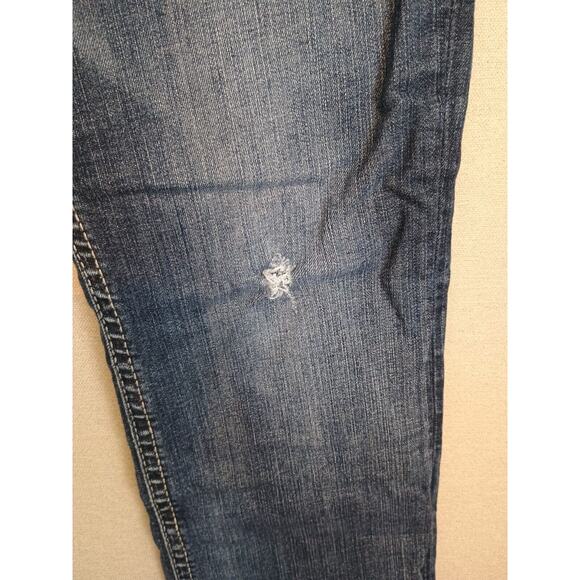 Silver Jeans Women's Blue 28x31 Suki High Slim Boot Cut Fluid Stretch Distressed - Picture 9 of 16